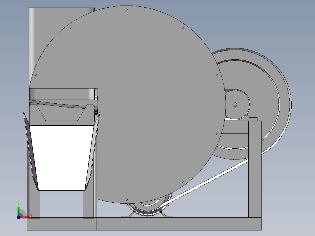冻肉切片机的设计含三维SW模型+图纸+说明书前视图