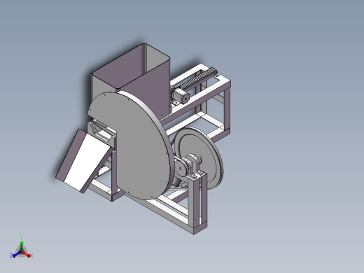 冻肉切片机的设计含三维SW模型+图纸+说明书正等轴测缩略图