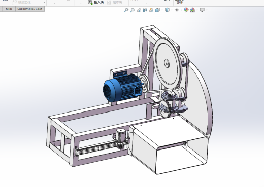 冻肉切片机的设计含三维SW模型+图纸+说明书缩略图