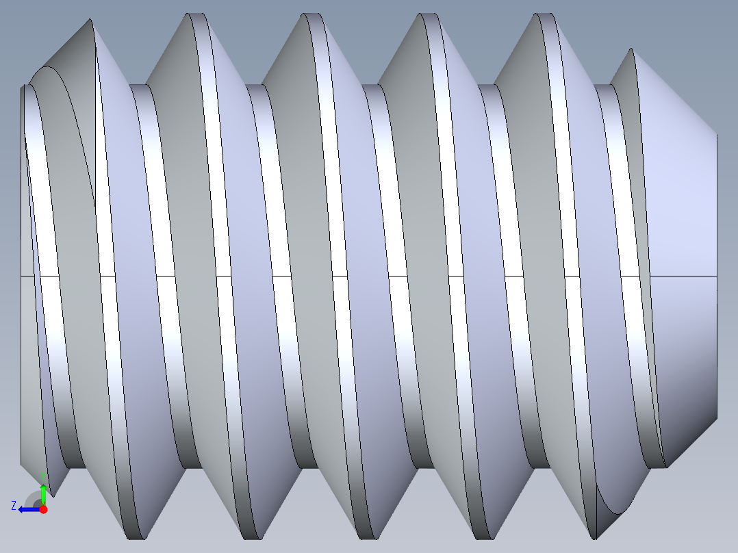 UNC 平头紧定螺钉-UNC SET SCREW 10-24 x0.250.STEP右视图