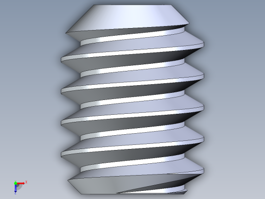 UNC 平头紧定螺钉-UNC SET SCREW 10-24 x0.250.STEP俯视缩略图
