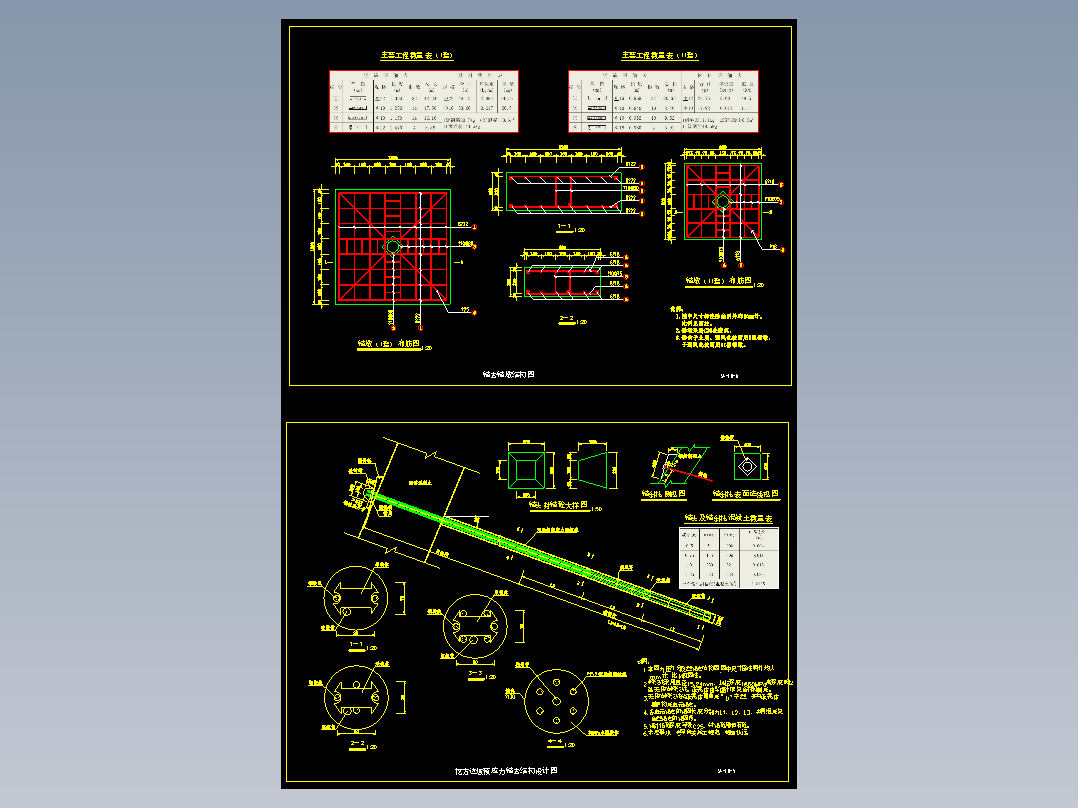 边坡预应力锚索及锚墩结构设计