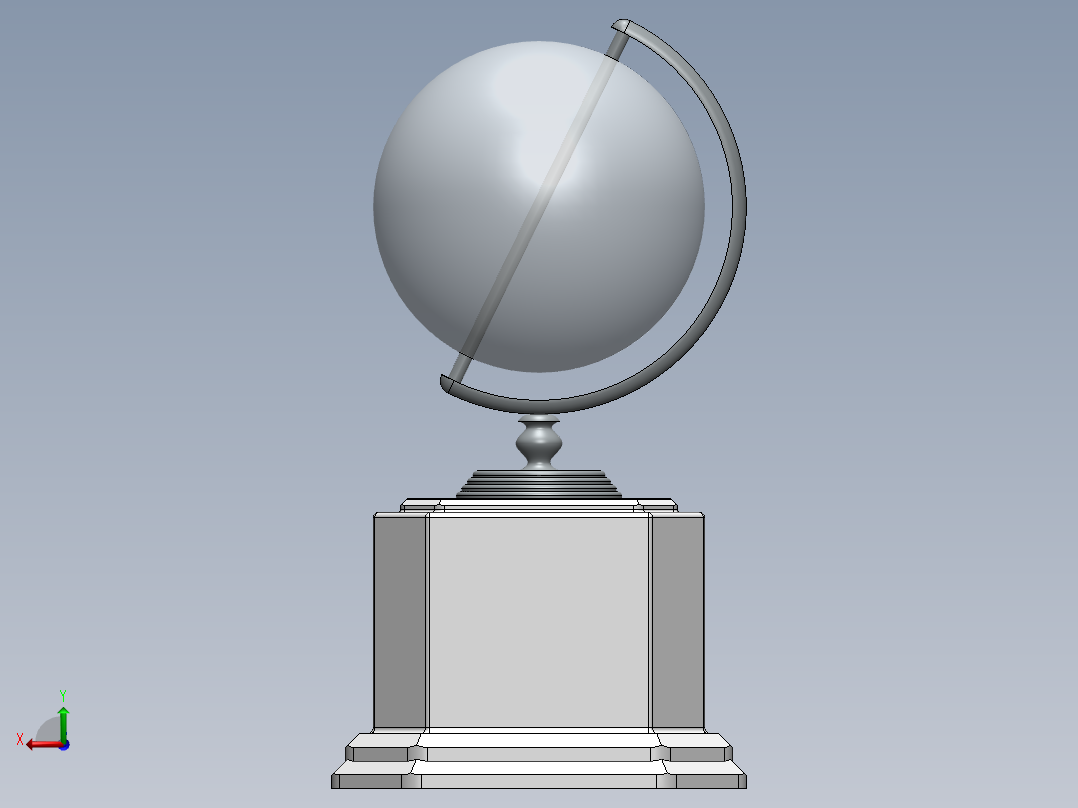 工程奖杯后视图