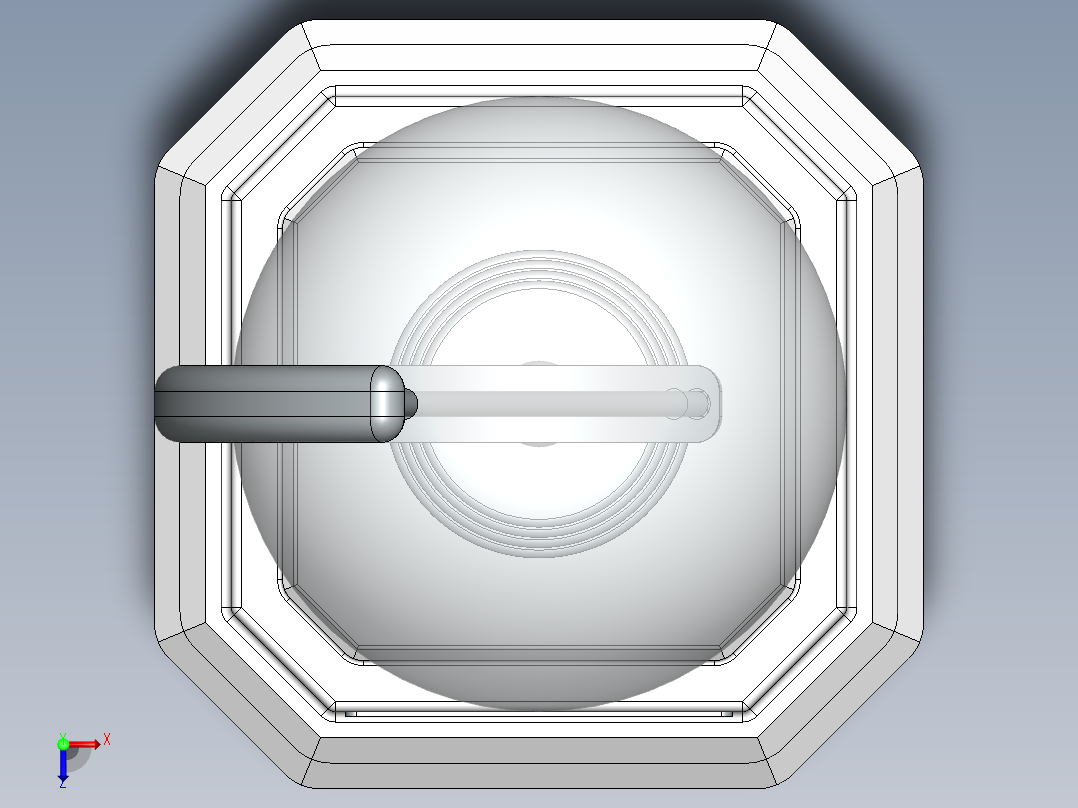 工程奖杯俯视图