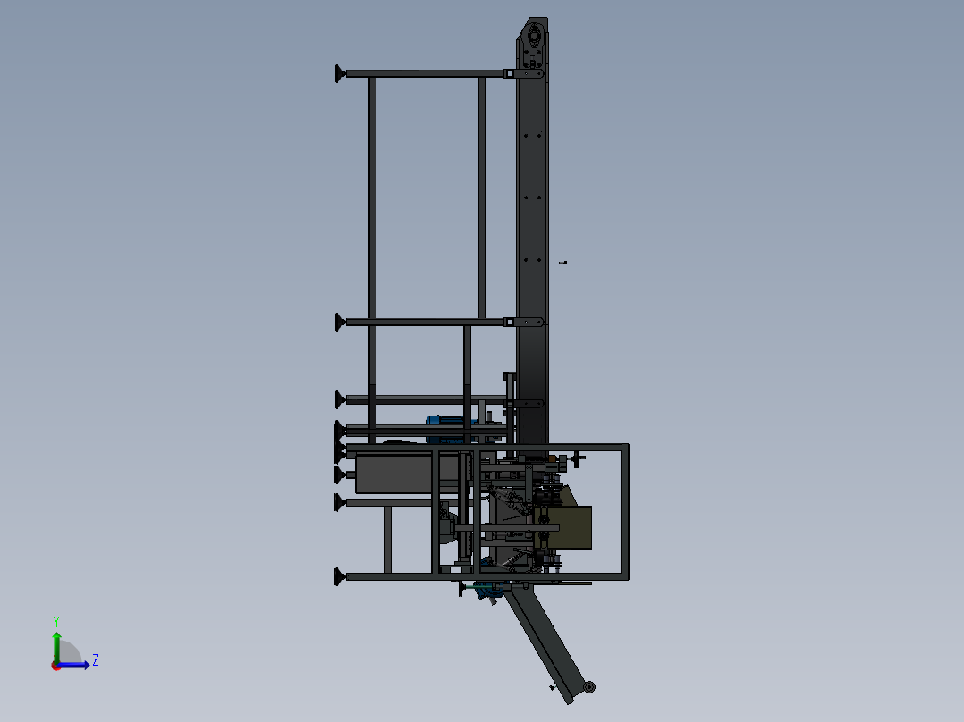 转角输送线左视图