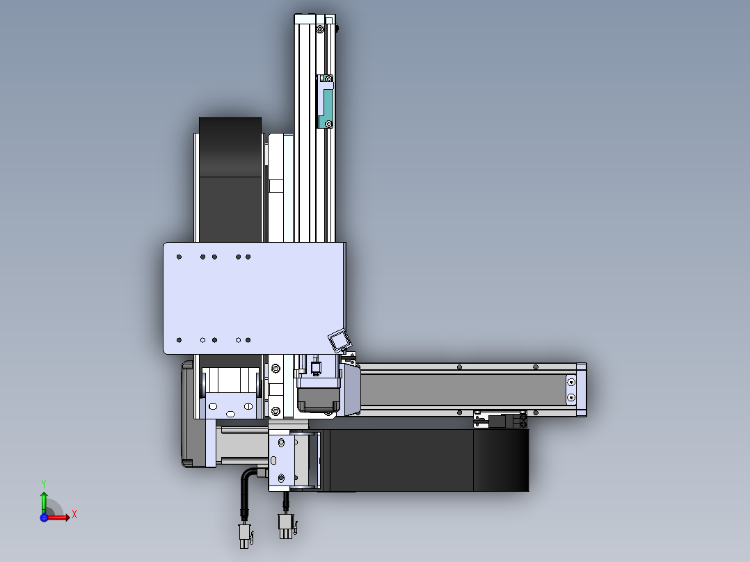 内嵌直交机械手XYG系列XYG210-A1前视图