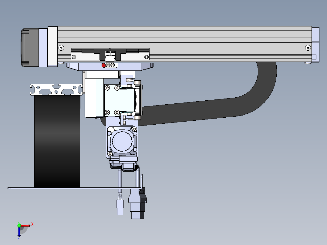 内嵌直交机械手XYG系列XYG210-A1俯视图