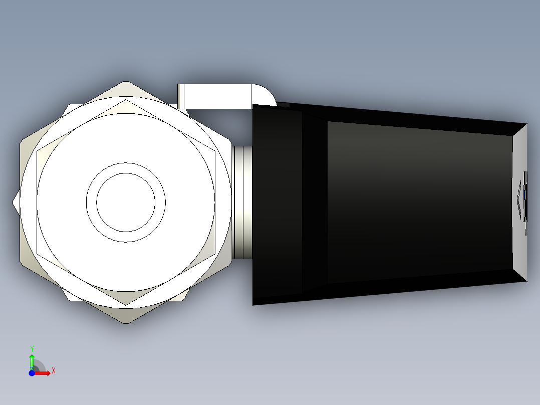 带锁球阀110P系列 1-4英寸前视图