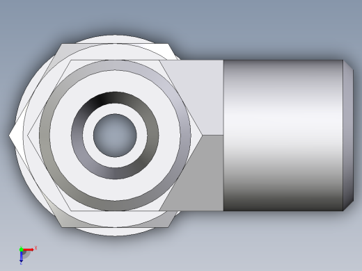 卡套式工业通用硬管接头EO_Adjustable_locknut_run_tee_LEE06SMOMDCF俯视缩略图