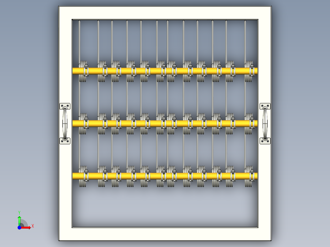 用于农场漫游车机器人的齿状除草机附件前视图