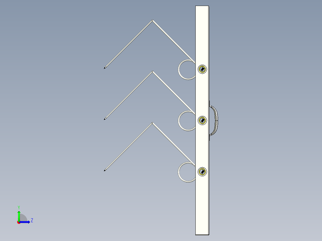 用于农场漫游车机器人的齿状除草机附件左视图
