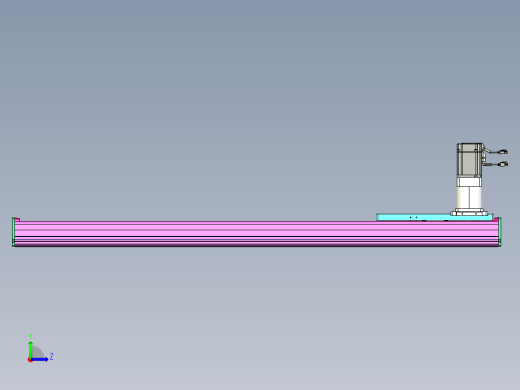 东锦齿条传动DH210G-L167-S1150-BU-减速机+P750W左视缩略图