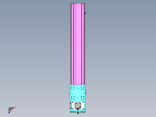 东锦齿条传动DH210G-L167-S1150-BU-减速机+P750W俯视缩略图