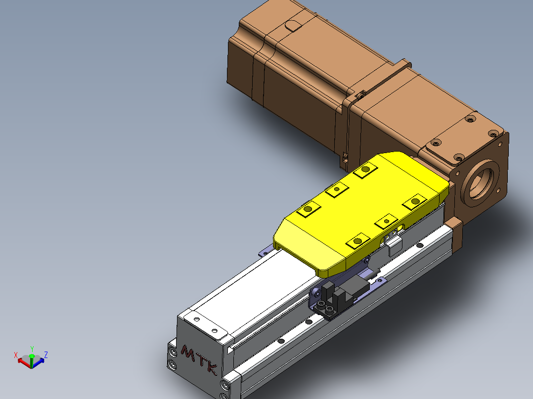 GTA内嵌同步带全封闭GTA5-BL-57步进主视图