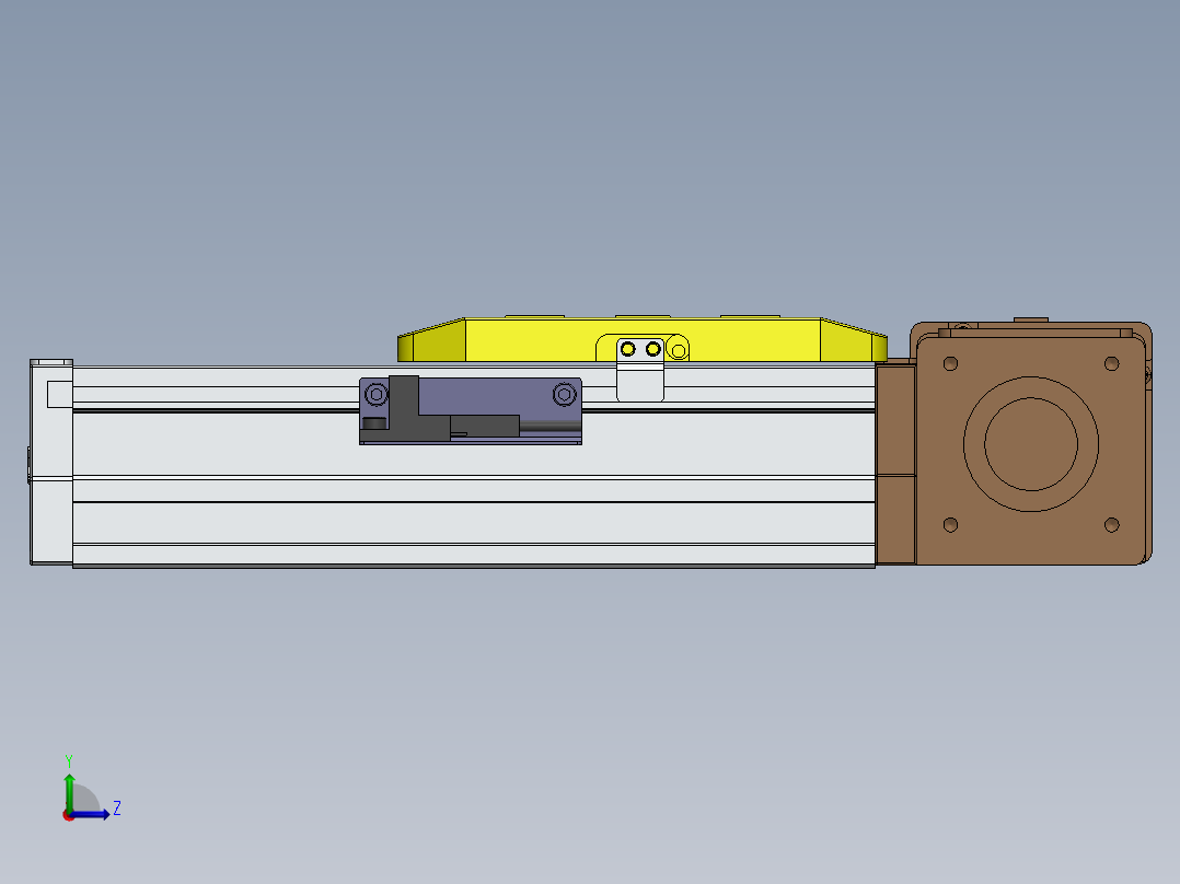 GTA内嵌同步带全封闭GTA5-BL-57步进左视图
