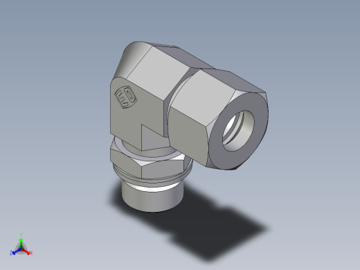 卡套式工业通用硬管接头EO_Adjustable_Locknut_elbow_WEE16ZSMCF