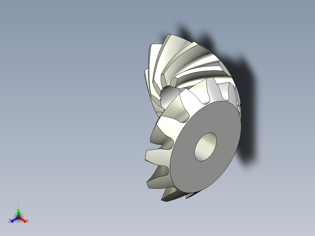 齿轮啮合 (100)主视图