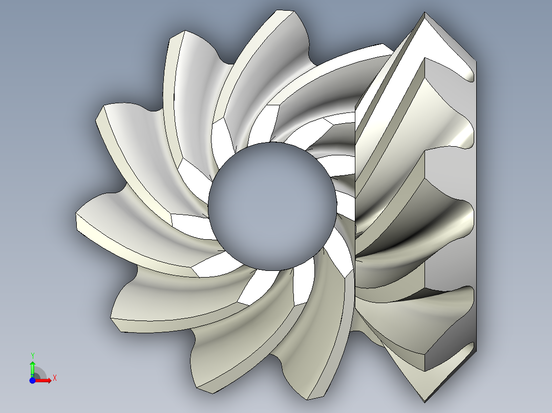 齿轮啮合 (100)前视图