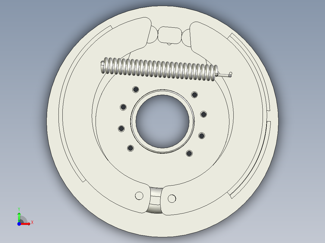 鼓式制动器总成966933==vipdw前视图