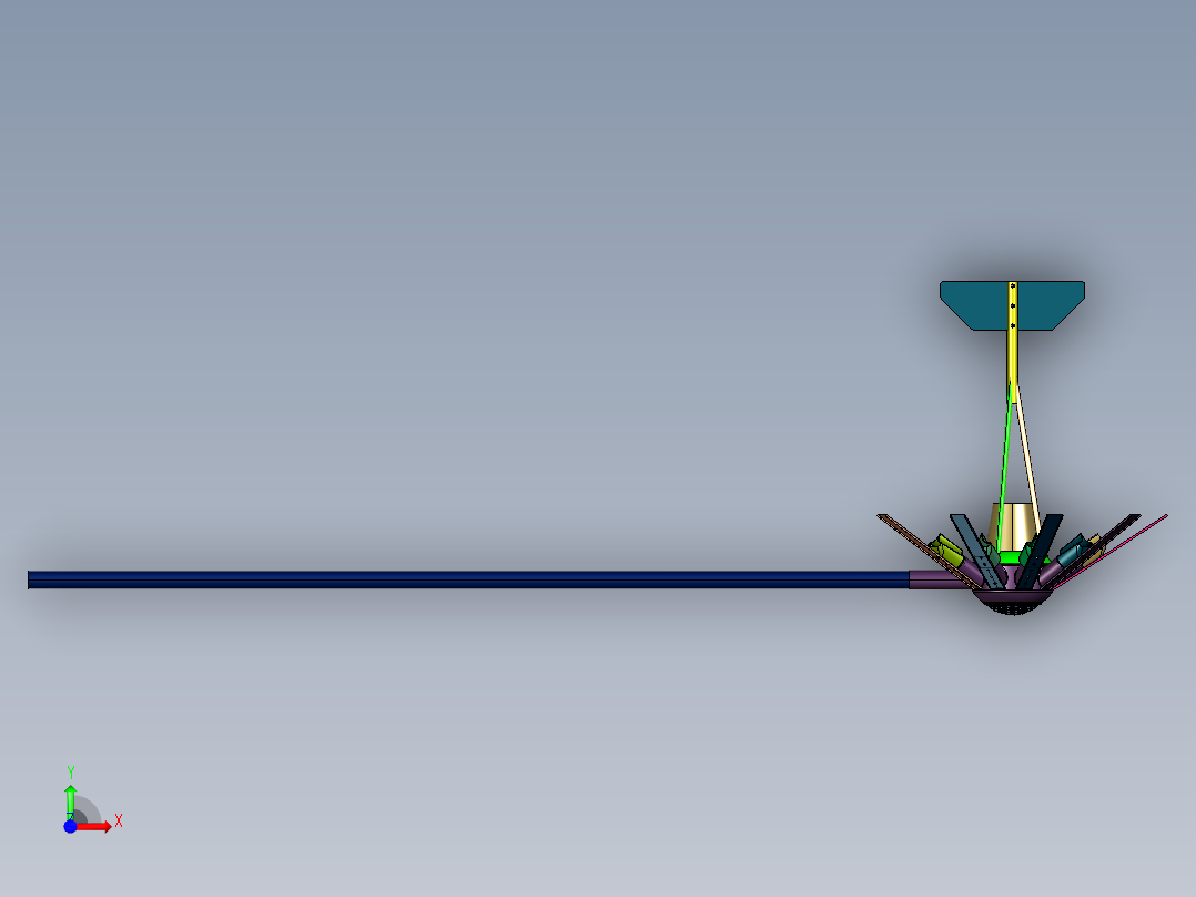 小型风力太阳能发电系统前视图