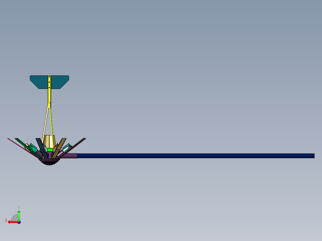 小型风力太阳能发电系统后视图