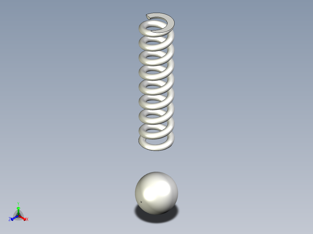 SNAP式用彈簧&珠子MS-3D多系列多零件图纸模型