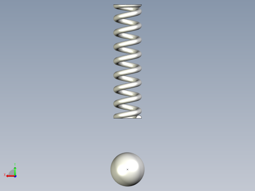 SNAP式用彈簧&珠子MS-3D多系列多零件图纸模型后视缩略图
