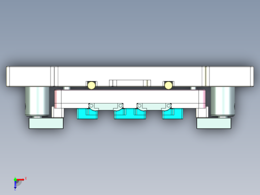 t100Chi-笔记本CNC工装夹具三维模型CNC1俯视缩略图