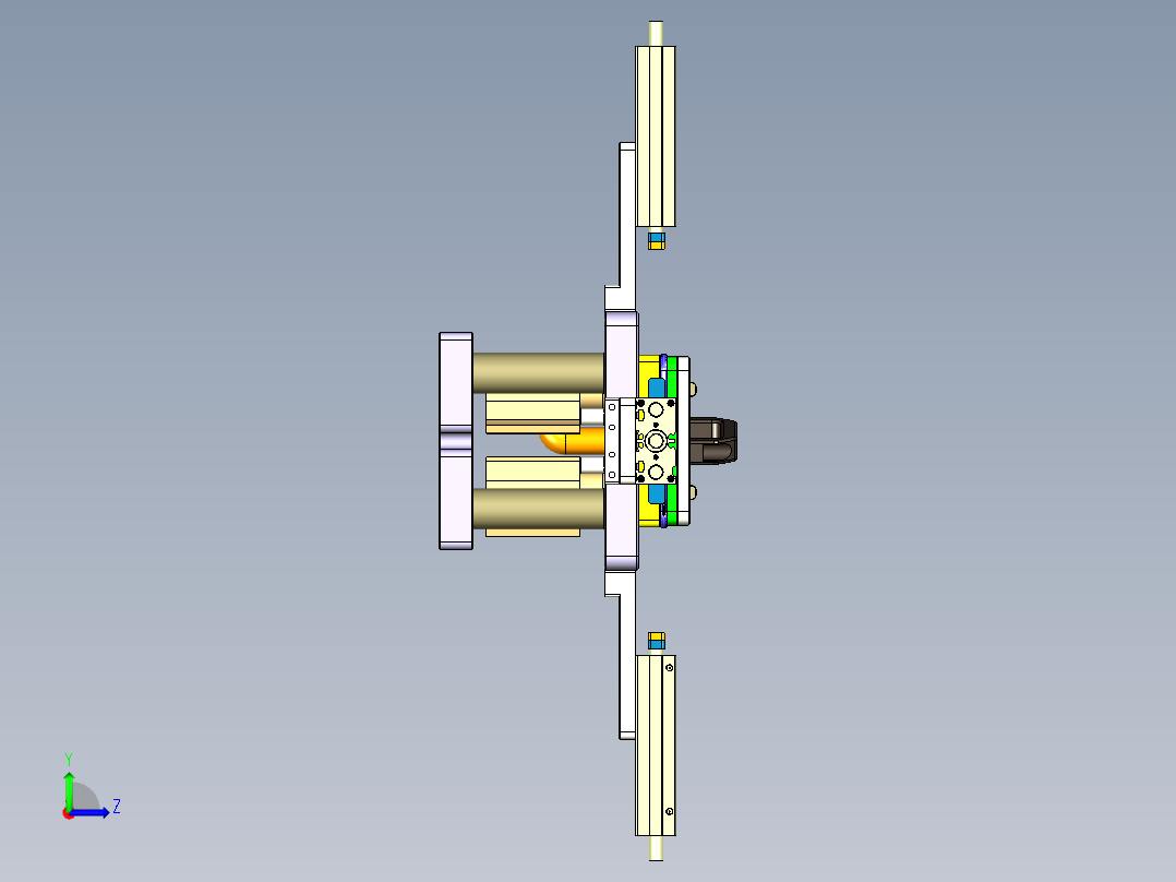 Z581C-笔记本CNC工装夹具三维模型CNC6-0902左视图