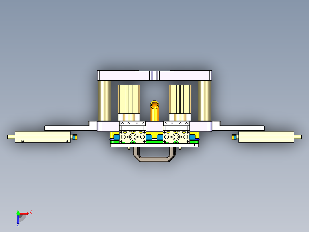 Z581C-笔记本CNC工装夹具三维模型CNC6-0902俯视图