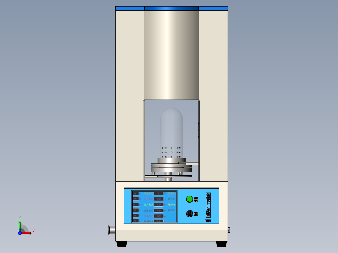 真空烤瓷炉sw21可编辑前视图