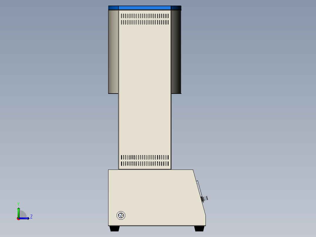 真空烤瓷炉sw21可编辑左视图