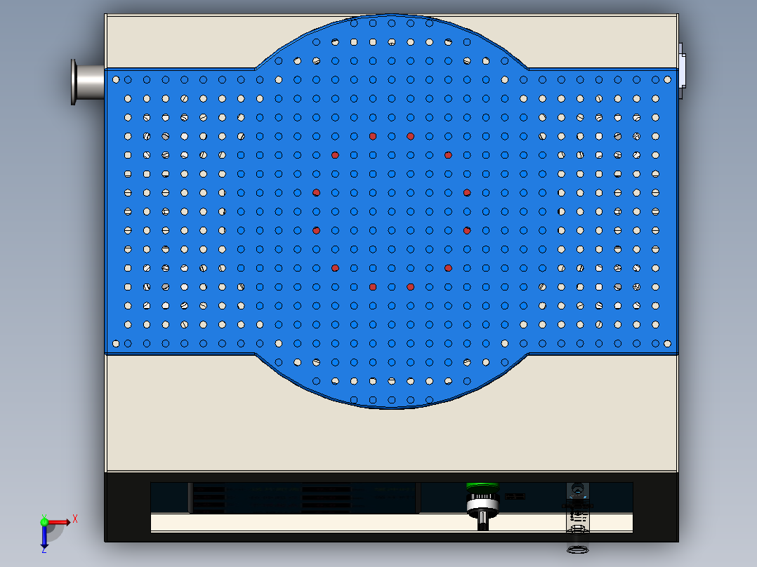 真空烤瓷炉sw21可编辑俯视图