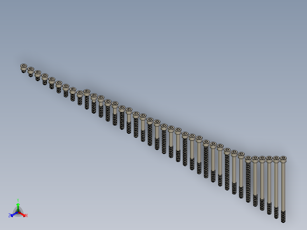 M8公制内六角螺钉汇总