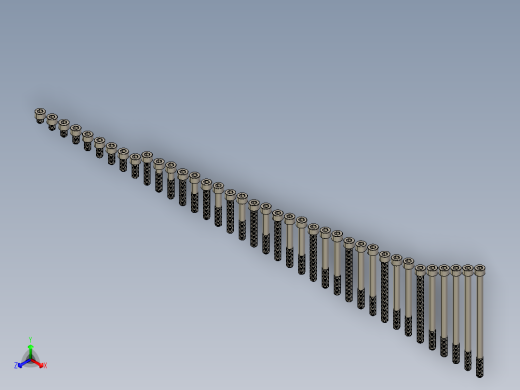 M8公制内六角螺钉汇总