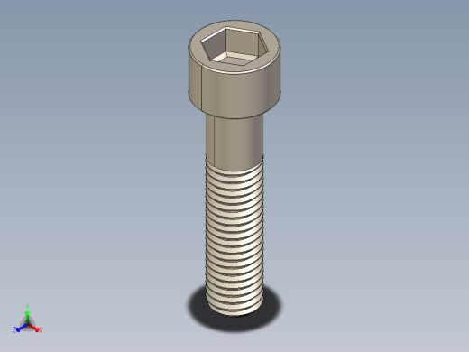 Screw_DIN_912_M10x45_A2.STEP公制内六角螺钉