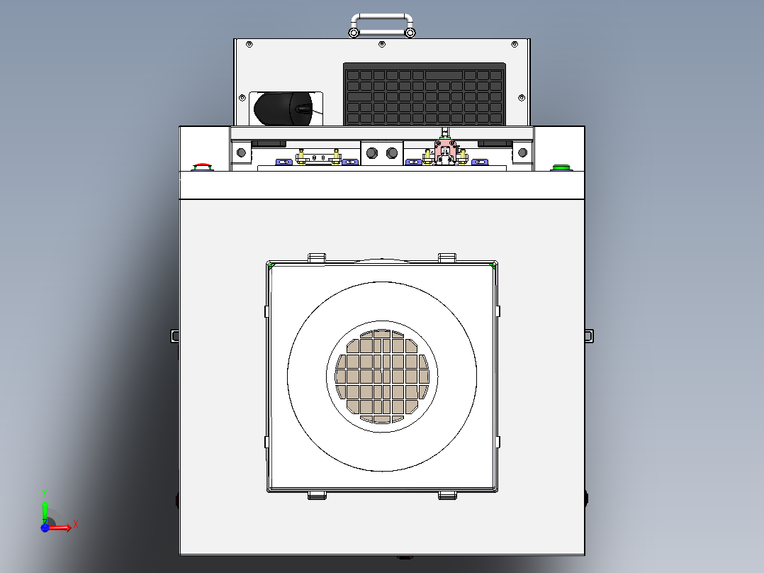 指纹测试设备sw17可编辑前视图