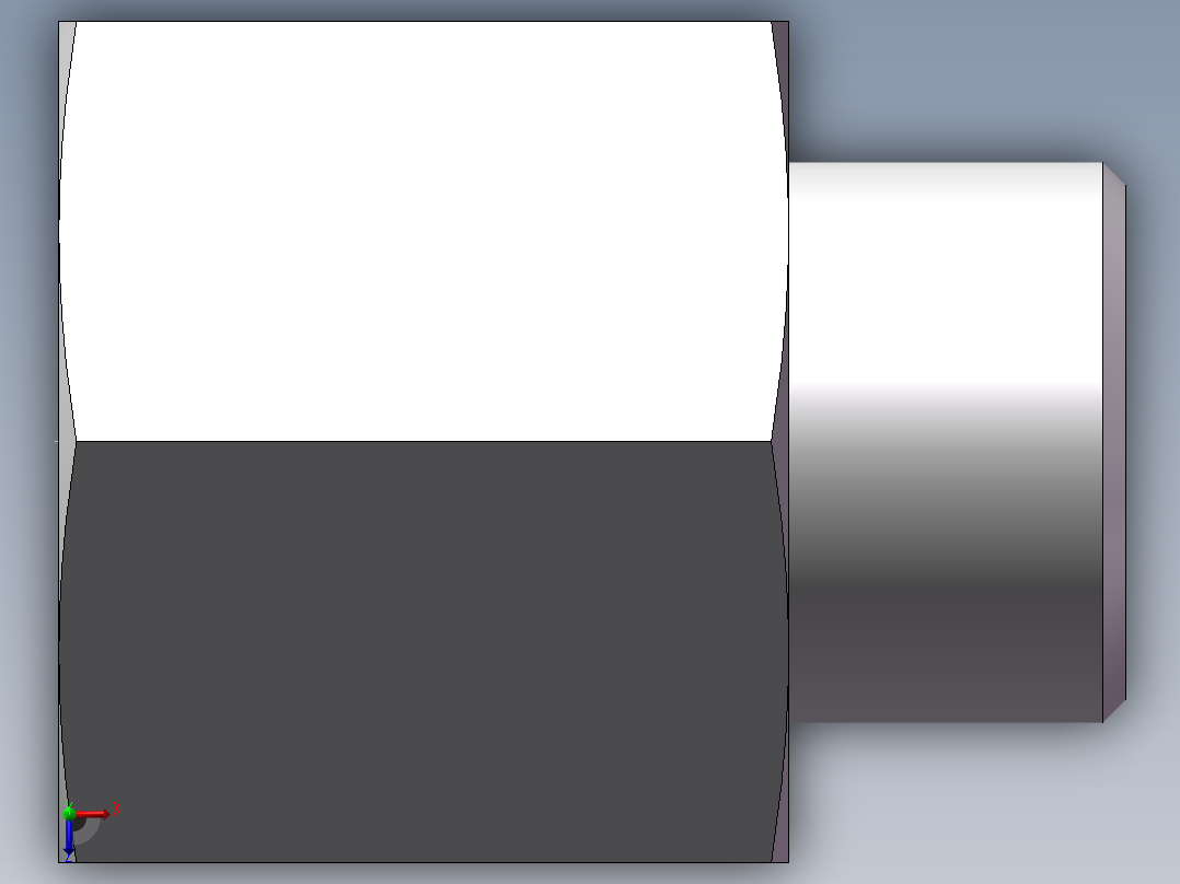 直通内螺纹接头、5DB-20-08俯视图