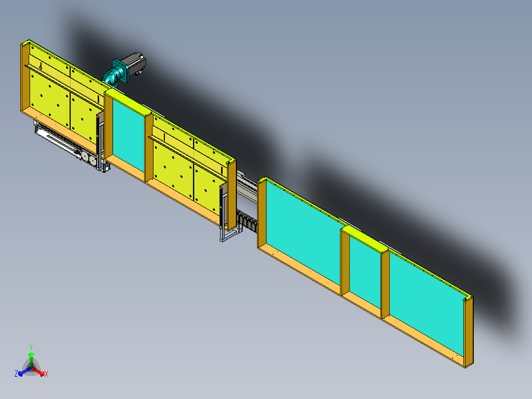 滑台工位切换模型