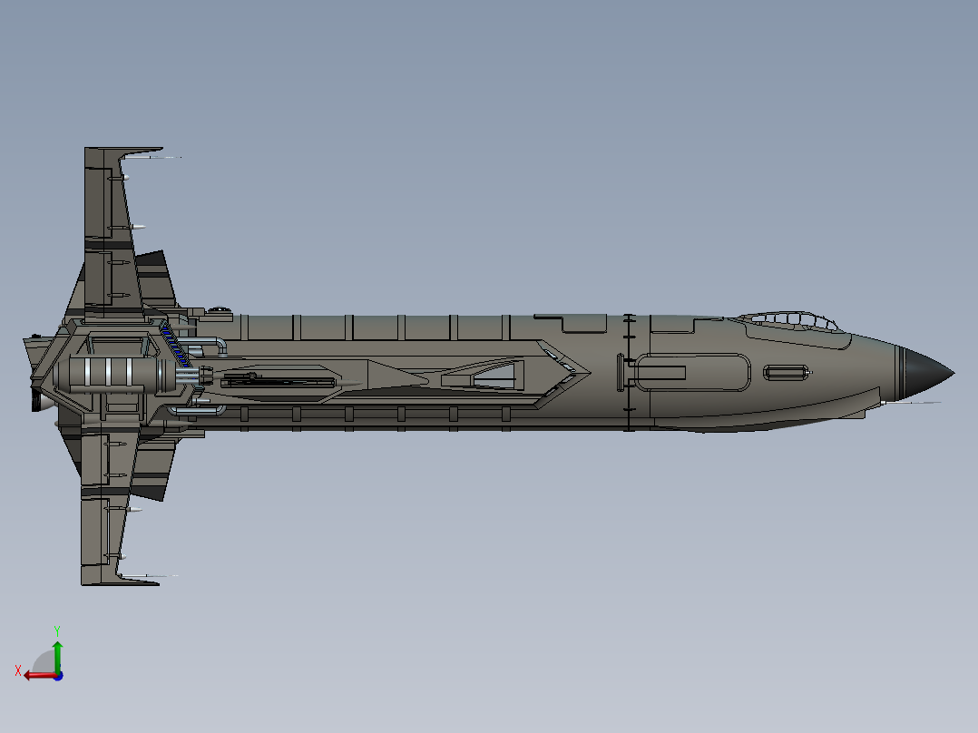 宇宙飞船(92)后视图