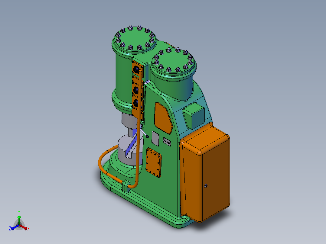 冲床正等轴测图