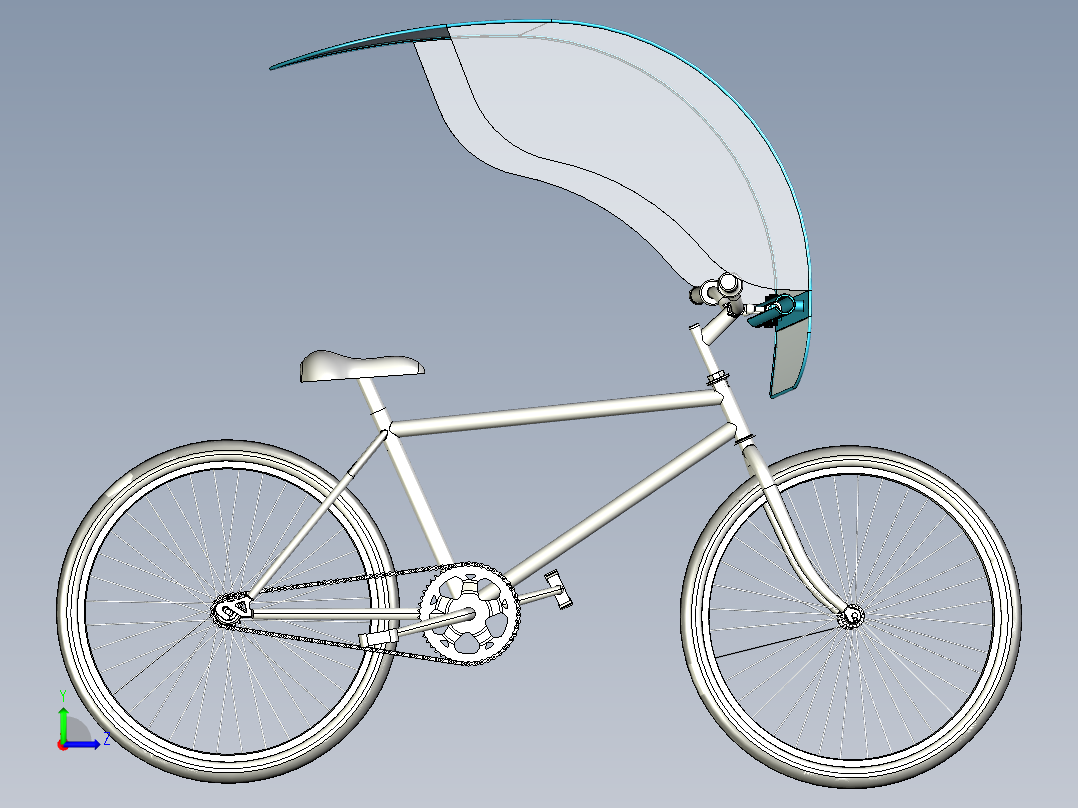 A0002979-自行车遮阳篷左视图