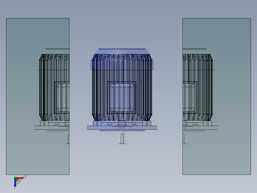 电机压凹模型俯视缩略图