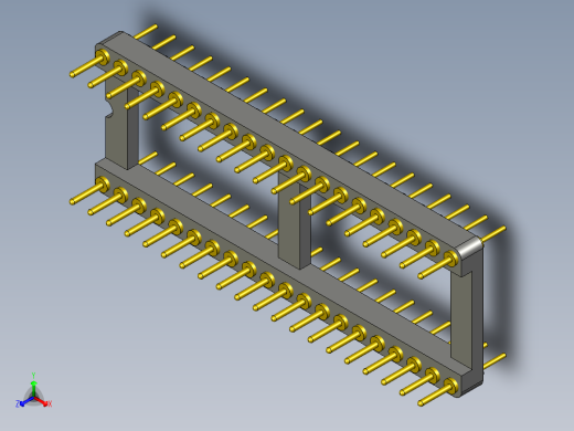 dip插座40针公头公头11