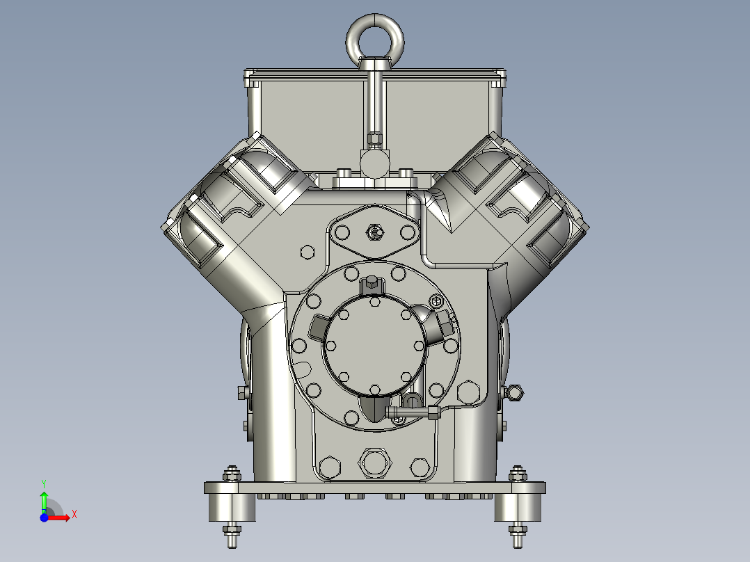 压缩机Frascold V15 59 Y前视图