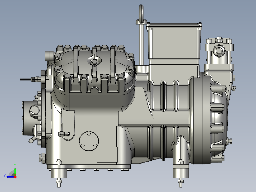 压缩机Frascold V15 59 Y右视图