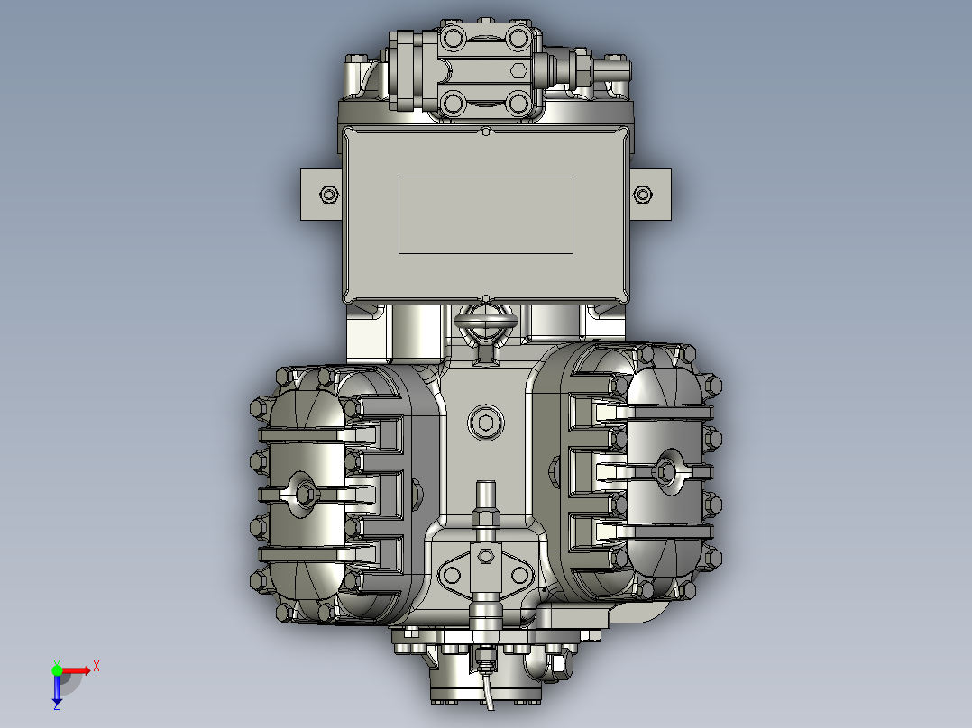 压缩机Frascold V15 59 Y俯视图