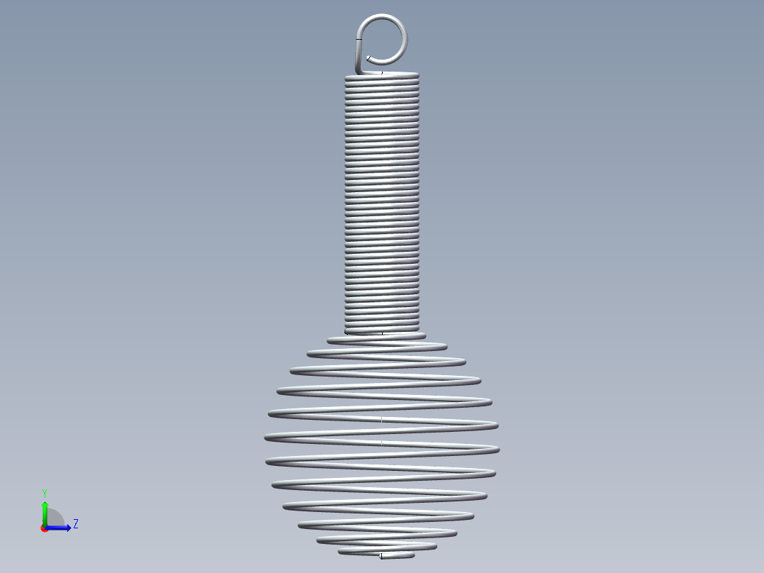 方程式球形弹簧左视图