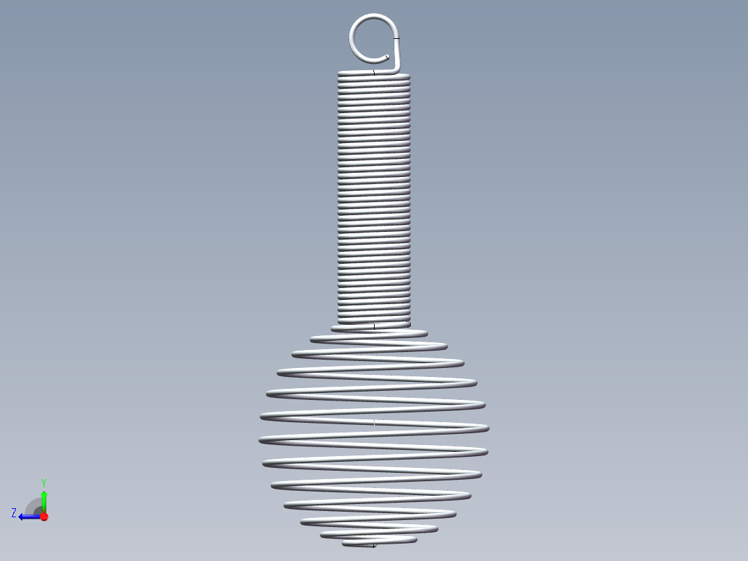 方程式球形弹簧右视图