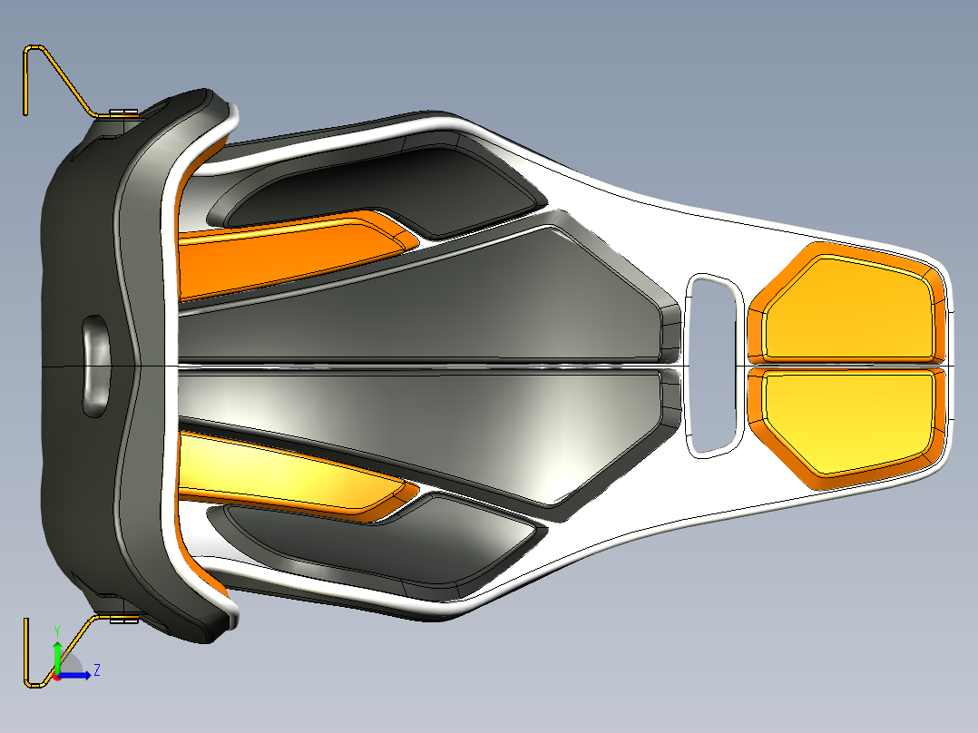 座椅总成左视图